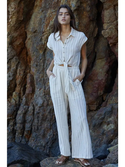 Striped Jumpsuit