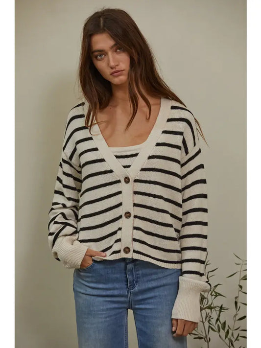 STRIPED CARDIGAN