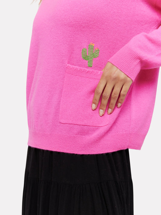 Casey Cactus Cashmere Sweater