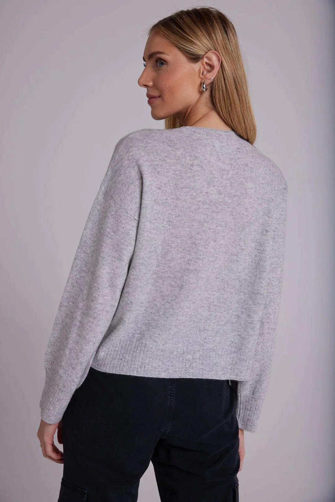 Cashmere Crewneck Rib Pullover