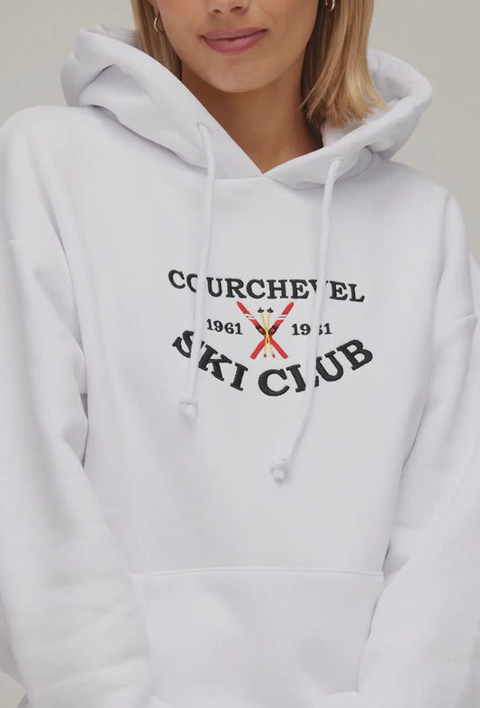 Courchevel Ski Club Hoodie White