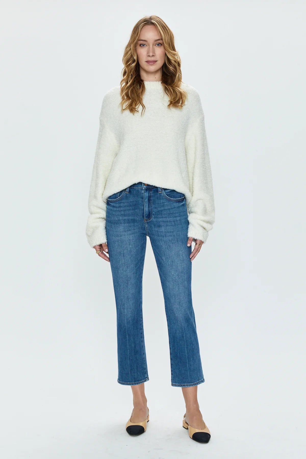 Monroe Crop High Rise Cigarette Denim