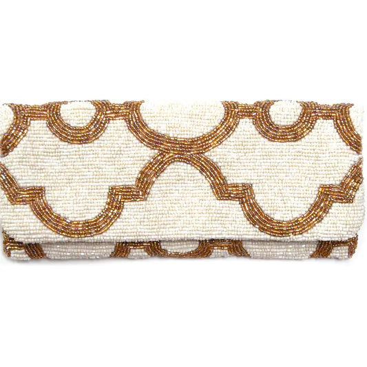 Pochette ornée de perles Mosiac