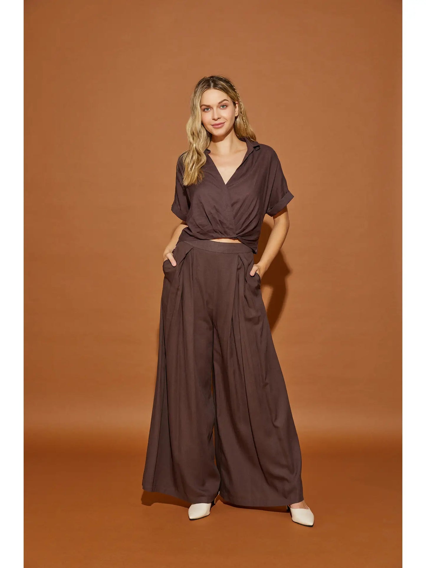 Linen Palazzo Pants