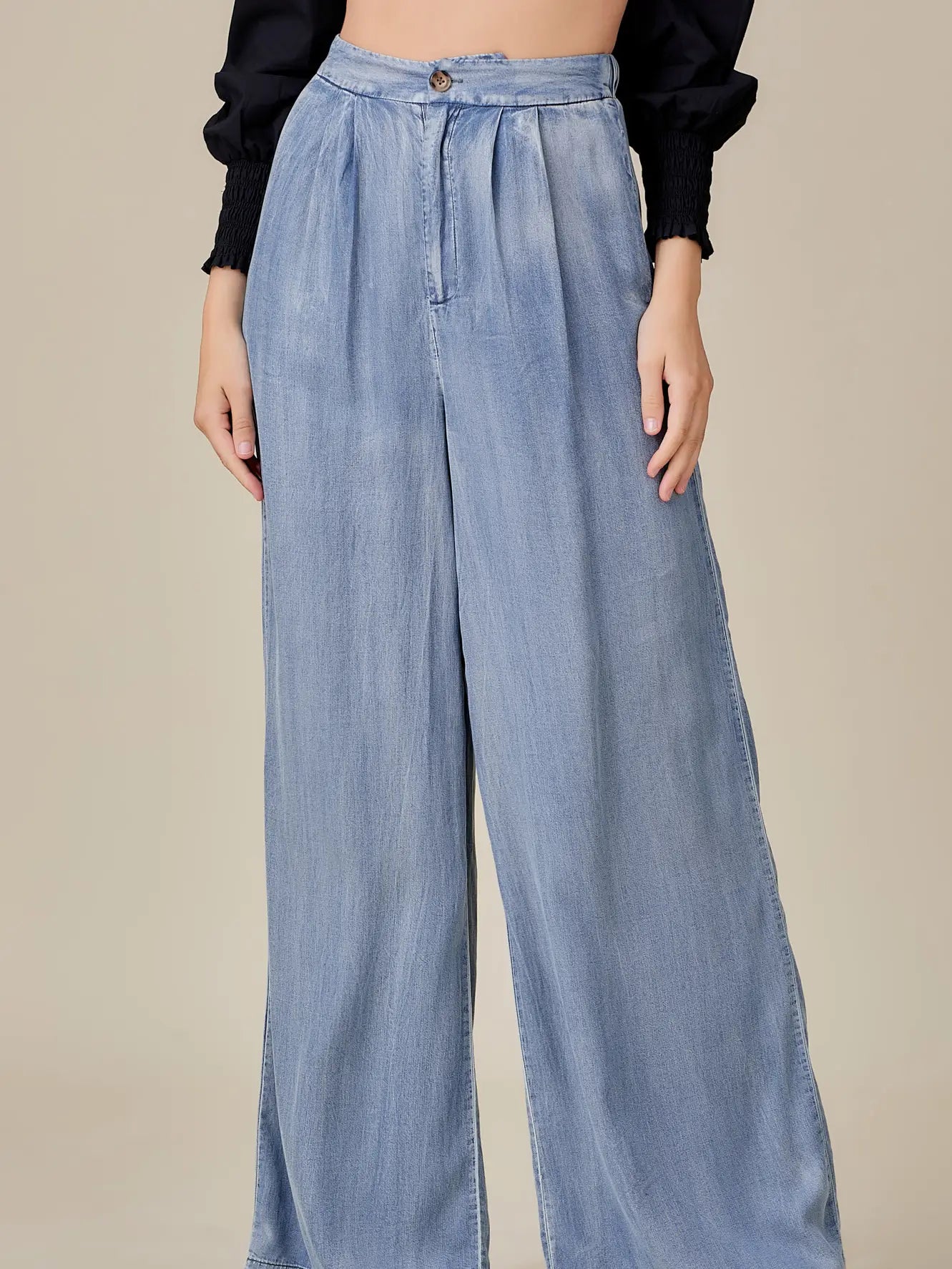 Palazzo denim pants