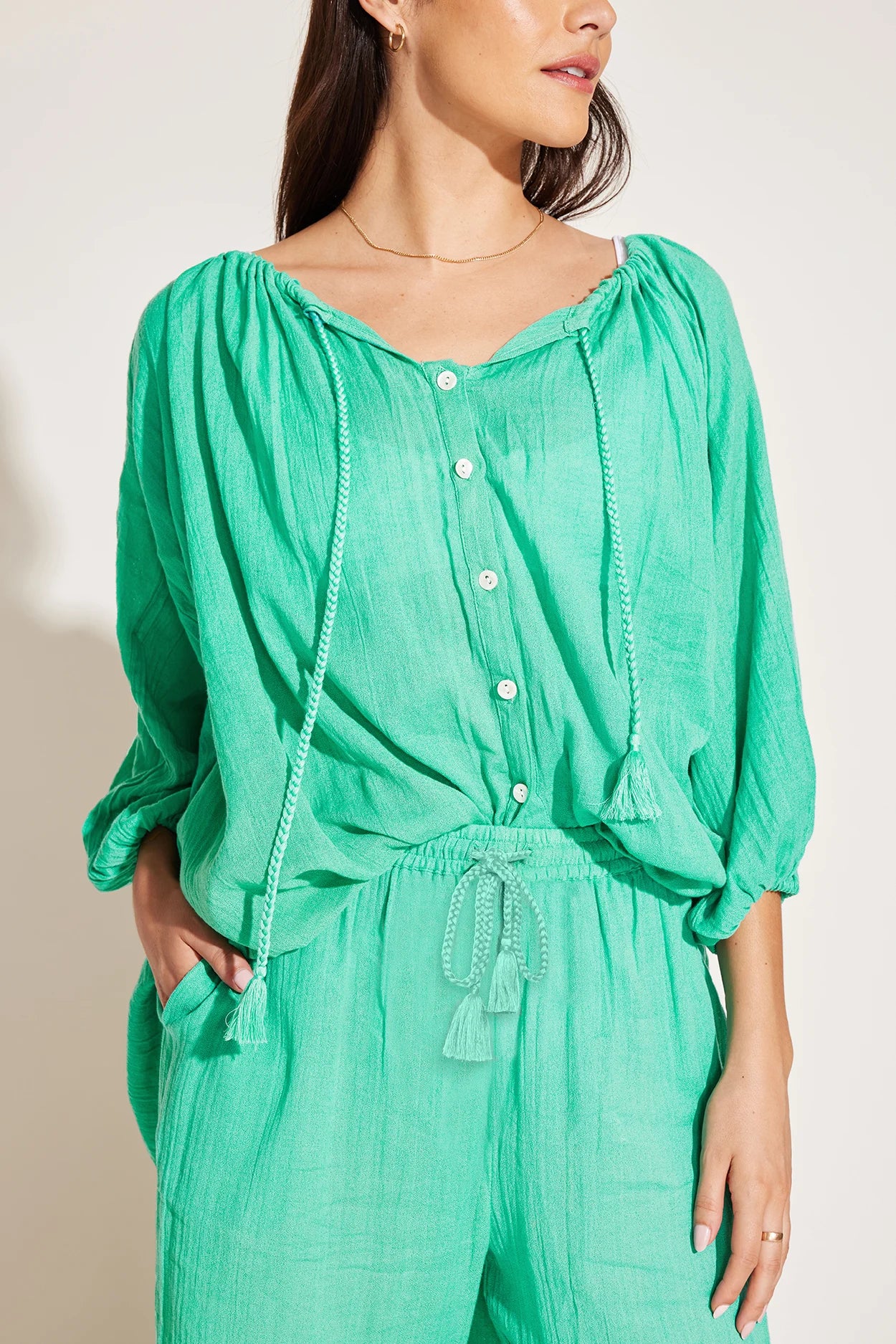 Robe chemise Costa Seafoam