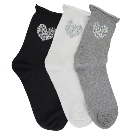 Heart Crystal Socks